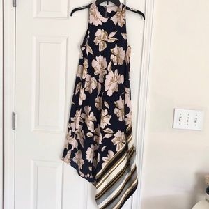 Vintage Floral Handkerchief Dress